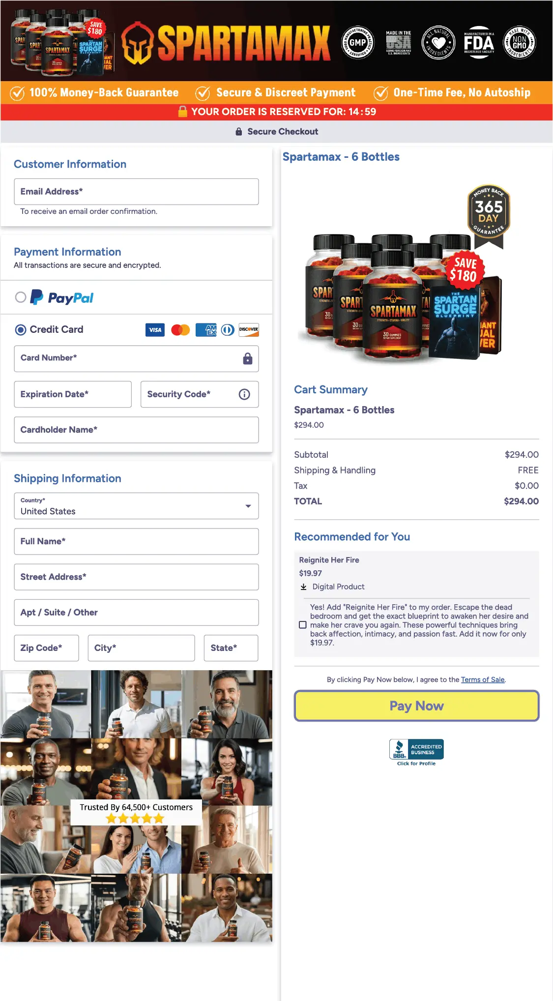 spartamax-checkout-page